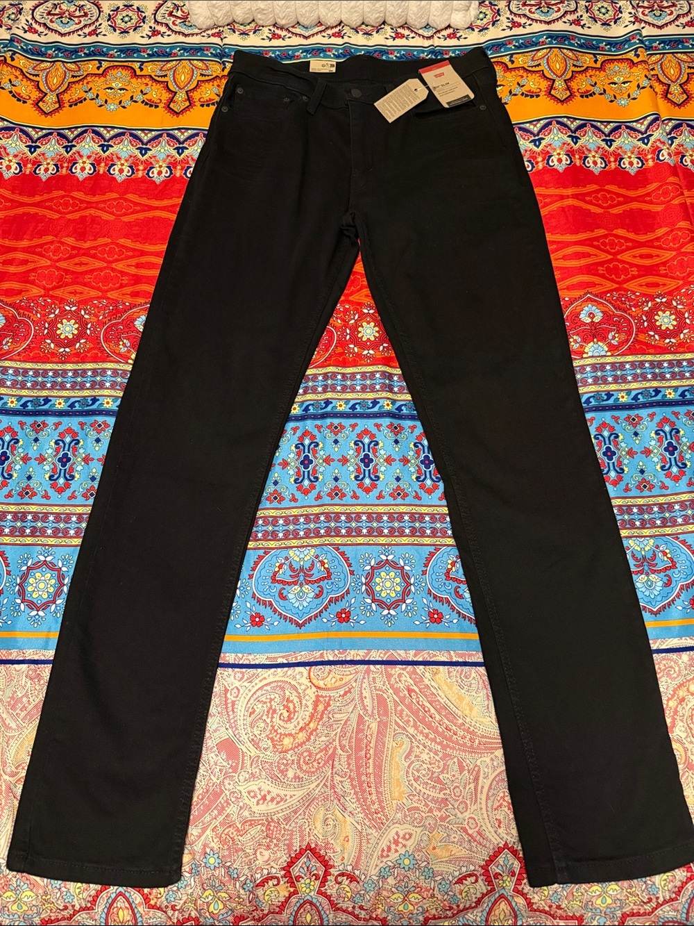 Levi's Black Slim Straight Jeans